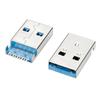 Conector Macho USB 3.0 A AM1.9 con Interfaz de Conector de Pines USB-A Macho Montaje Superficial en Placa Empotrado Alta Velocidad