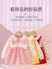 Macacão Vestido Princesa para Menina Outono Impermeável à Prova de Sujeira Estilo Estrangeiro Macacão Infantil Jaqueta de Jardim de Infância Jaqueta de Plumas Avental