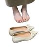 Zapatos Planos de Punta Fina para Mujer 2025 Nuevo Color Nude Aumento Interno de Altura Moño Mary Jane Zapatos Planos de Noche Zapatos Planos de Piel Suave para Mujer