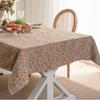 Mancha Venta al por mayor Mantel Rectangular Literario Americano Tela Jacquard Verde Diente de León Mantel para Mesa de Comedor Paño para Puesto de Mesa de Café