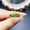 Atacado de Fábrica Mais Vendido Anel de Jade Natural Prata S925 Cravejado Pedra Principal 6*6 Joias de Luxo Venda Direta da Fábrica