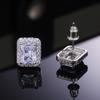 Cao Shi Europa y Estados Unidos venta caliente nuevo lujo completo diamante temperamento cuadrado pendientes de dama moda boda joyería de oreja venta al por mayor