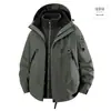 Mismo Estilo Tmall Serie Montaña Exterior Marca de Moda Chaqueta 3 en 1 Impermeable Cortavientos de Montañismo para Hombres
