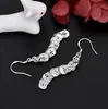 Jinrongxing Moda Europeia e Americana Simples Banhado a Prata Brincos de Corrente Cauda de Fênix para Meninas Presentes Brincos Transfronteiriços Transmissão ao Vivo Fornecimento Atacado