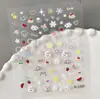 Adesivos de Unha de Coelho Mirtilo Fofo em Estoque 3D Criativo Coelho Branco Dopamina Decoração de Unha Modelo Sl
