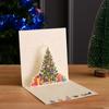 Tarjeta de Felicitación de Papá Noel 3D Estéreo Navidad Merrychristmas con Sobre Diseño Creativo