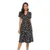 Falda de playa bohemia con estampado de gasa para mujer, nueva 2024 Primavera/Verano, mono de gran vuelo, disponible