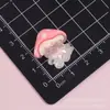 Accesorios de resina transparentes de chica de la jungla de dibujos animados Pegamento de crema DIY Imanes para refrigerador Accesorios para el cabello Llavero de zueco Parches