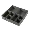 Caja de almacenamiento no tejida transfronteriza calcetines sujetador ropa interior estilo cajón juego de seis piezas juego caja de almacenamiento plegable