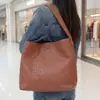 Bolsa de Ombro Grande para o Dia a Dia com Padrão Europeu e Americano Tecido, Nova Bolsa Feminina de Comércio Exterior, Bolsa de Ombro Retro de Alta Qualidade, Bolsa Tote Saco