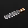 Botella de recarga de perfume cuadrada de vidrio de 10 ml, botella vacía con pulverizador portátil, botella de muestra de viaje, suministro directo del fabricante, en stock