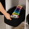 Cesta de Almacenamiento Tejida a Mano con Hilo de Algodón Estilo Nórdico para Artículos del Hogar, Cesta de Lavandería para Dormitorio, Cesta de Almacenamiento para Snacks y Ropa