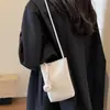 Fabricante de Bolsas para Mujer al por Mayor Bolso Cruzado Pequeño de Verano Nuevo para Niñas Bolso Cuadrado Mini de PU Textura para Caminar Bolso para Teléfono Móvil