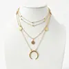 Cadena de Perlas Oceánicas de Venta Caliente Transfronteriza Europea y Americana Cadena para Clavícula de Mujer Colgante de Estrella de Mar y Concha Collar Multicapa Apilable Venta al por Mayor