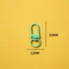 Chaveiro Fivela de Porta Giratória em Forma de U Pingente de Boneca Acessório DIY Liga de Zinco 33mm Pequena Fivela de Porta