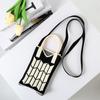 Bolso de Mano y Bolso Cruzado Tejido, Bolso Cuadrado Pequeño Tejido Lindo, Bolso de Mano y Bolso Cruzado de Doble Propósito, Bolso Portátil para Guardar el Teléfono