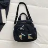 Bolso Cruzado de un Solo Hombro de Mezclilla Estilo Nuevo 2026 para Mujer, Mochila Versátil de Moda, Bolso de Mano de Gran Capacidad de Alto Valor para Viajes Diarios