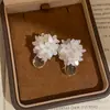 Collar de Cadena para Clavícula con Colgante de Gota de Rocío de Flor Lentejuela Flor Resina Gota de Agua Lujo Ligero Gama Alta Joyería de Moda para Mujer