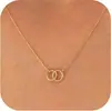 Collar Geométrico Circular Transfronterizo Nuevo Europeo y Americano, Exquisita Estrella de Mar de Cobre, Serpiente, Mariposa, Luna, Elefante Gargantilla, Joyería para Mujeres