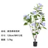 Árbol de hortensias artificial, árbol grande de flores artificiales para interiores, jazmín colgante, planta en maceta de pie, adorno de decoración para escaparate