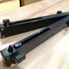 Manija para Puerta de Granero Jiugu Estilo Americano Acero al Carbono Negro Manija para Puerta Corrediza Accesorios de Ferretería para Puerta de Madera Manija para Puerta de Empujar-Jalar