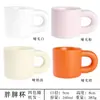 Caneca de Café Branca com Estampa de Cobre, Caneca de Cerâmica para Água, Café e Aveia de Alta Capacidade