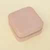 Caixa de Joias Quadrada da Moda Caixa para Anéis Portátil Mini Caixa de Armazenamento para Pulseira Colar Brinco Caixa de Joias Exquisita Atacado