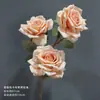 Simulação cappuccino rosa decoração de casamento flor de seda decoração para casa sala de estar mesa de jantar arranjo de flores buquê seco decoração