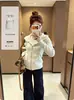 Jaqueta Jimo feminina cinza com forro de fleece e capuz 2026 primavera/outono estilo curto slim-fit top casual com forro de fleece para pessoas baixinhas