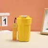 Acero Inoxidable 316 Termo de Moda Portátil Taza con Asa para Mujer Alta Apariencia Estudiante Exterior Oficina Taza de Café Octagonal