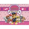 Fiesta de Cumpleaños Patrulla Canina Transfronteriza de Amazon Tema Infantil Patrulla Canina Tema de Dibujos Animados para Cumpleaños Tela Fotográfica