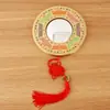 Brújula de Cobre, Espejo de Ocho Trigramas, Colgante de Espejo de Ocho Trigramas, Espejo Convexo, Adornos de Mascota para Tienda de Manualidades para el Hogar