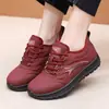 Novos Sapatos de Caminhada de Inverno Femininos 2025, Botas de Algodão com Lã, Botas Femininas Quentes para o Tornozelo, Sapatos Confortáveis para Mães
