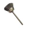 Mini cepillo de alambre eléctrico para pulir y afilar, de acero inoxidable de 13 x 3 mm, con mango de 3,0 mm.