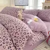 Conjunto de Roupa de Cama Desenho Animado Primavera 2026 Conjunto de Quatro Peças Estilo Fresco Lençol Capa de Edredom Roupa de Cama Nantong Conjunto de Três Peças para Dormitório 4