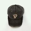 Gorra de Béisbol Lavada Suave con Bordado de Letras Negras para Primavera y Otoño, Gorra de Pico para Hombres y Mujeres al por Mayor