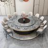 Mesa de Comedor Eléctrica de Alta Venta para Clubes, Salas Privadas de Hotel, con Inducción Individual Pequeña para Fondue y Mesa de Comedor para Restaurante de Fondue de Pizarra