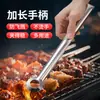 Pinzas para carne y alimentos de acero inoxidable personalizadas y engrosadas, de grado comercial, pinzas portátiles para pasteles y pan, pinzas versátiles para reuniones y barbacoas
