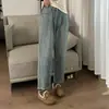 Jeans rectos gruesos con forro polar talla grande para mujer, invierno, chica rellenita, forma de pera, cintura alta, adelgazantes, pantalones tipo dad harem