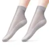 Calcetines de verano finos para mujer hasta la pantorrilla, color piel, suela de algodón para todas las estaciones, antideslizantes, antienganches, medias finas para mujer, duraderos