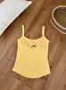 Top Regata Spicy Girl com Estampa de Laços, Costas Lindas em Y, com Bojo, Emagrecedor, Moda Casual Versátil