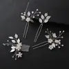 Tiaras de Novia Peine de Perlas y Pedrería Accesorios para el Cabello Hechos a Mano Europeos y Americanos Peine para el Cabello Incrustado con Cristal Accesorios de Boda Joyería