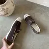 2026 Verano Nuevo Estilo Mate Piel Genuina Con Cordones Suela Gruesa Exteriores Estilo Birkenstock Casual de Trabajo Mocasines para Mujer