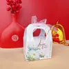 Caixa de Doces para Casamento 2026 com Fita, Caixa de Doces para Lua Cheia do Bebê, Caixa de Noivado, Caixa de Presente de Casamento Livro Vermelho
