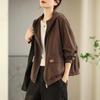 Primavera Nuevo Vintage Chaqueta Holgada con Capucha para Mujer Holgada Adelgazante Casual Talla Extra Chaqueta con Cremallera Top