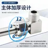 Acero Inoxidable 304 Junta de Tubería de Doble Virola Terminal Recta Roscada Terminal de Paso Rápido para Tubería de Acero Fuente de Gas Instrumento Tubería de Cobre Tubería Hidráulica