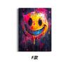 Pintura de Pared Lienzo Póster Cara Sonriente Loca Transfronteriza Colorida Humorística y Divertida Varios Tamaños Pintura Decorativa para Dormitorio Bar