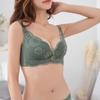 Outono e Inverno Lingerie Sexy de Renda com Retração Lateral do Seio para Mulheres com Seios Pequenos, Sutiã Ajustável Push-Up Espesso, Atacado Sem Costura