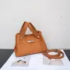 Bolso de Piel Genuina para Mujer Directo de Fábrica Piel de Vaca de Primera Capa Bolso Cesta Bolso Cubo Diseño de Alta Gama Sentido de Nicho Bolso Cruzado