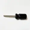 Cabeça de rabanete 5.0 cruzada cabo preto cabeça chata curta distribuição de mesa mini ferramenta de chave de fenda para presente